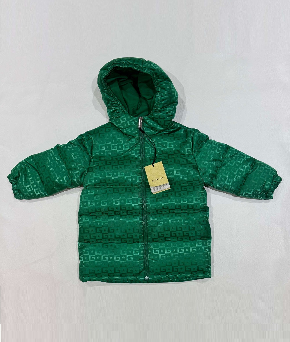 Gucci Shiny Green G Puffer Jacket Unisex