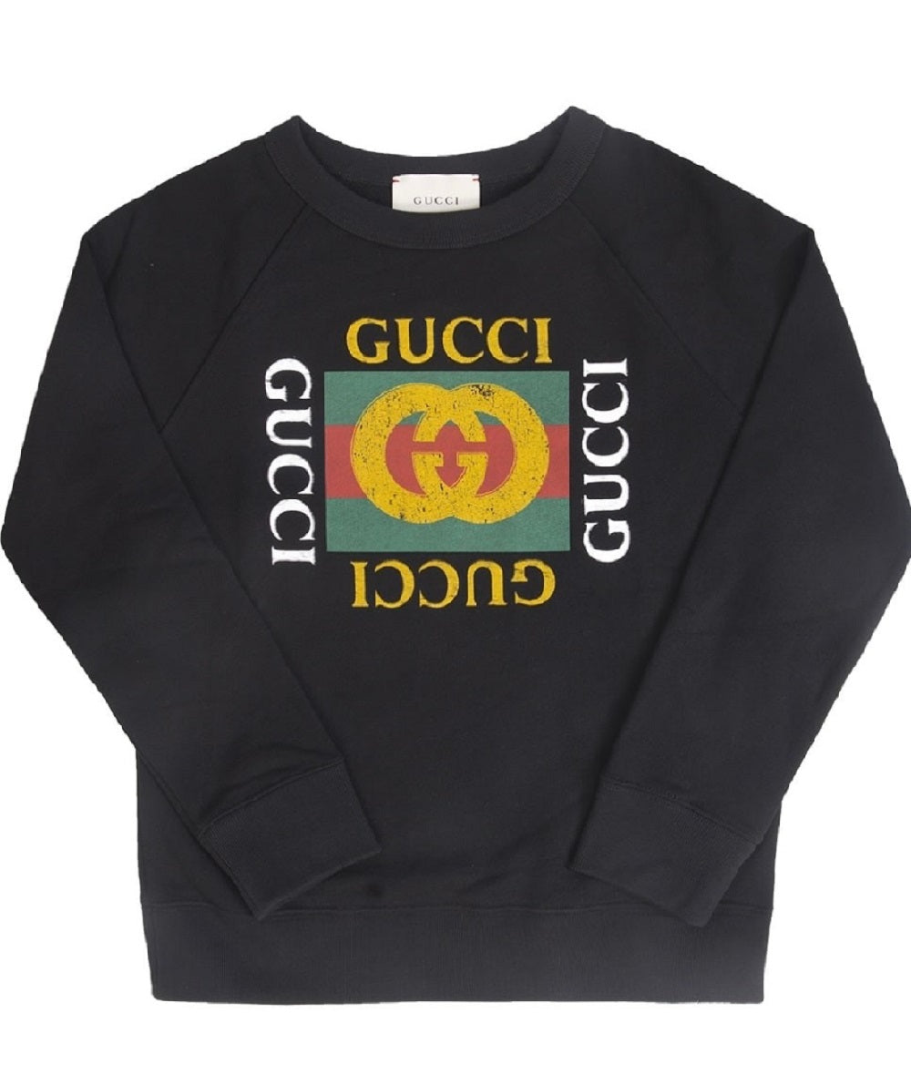 Gucci Boys Logo Print Hoodie