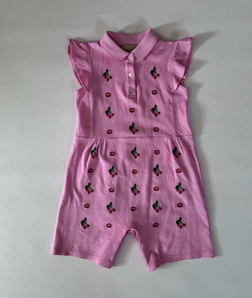 Gucci Girls Cherry Print Romper