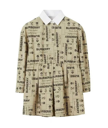 Burberry Girls Logo Print Dress