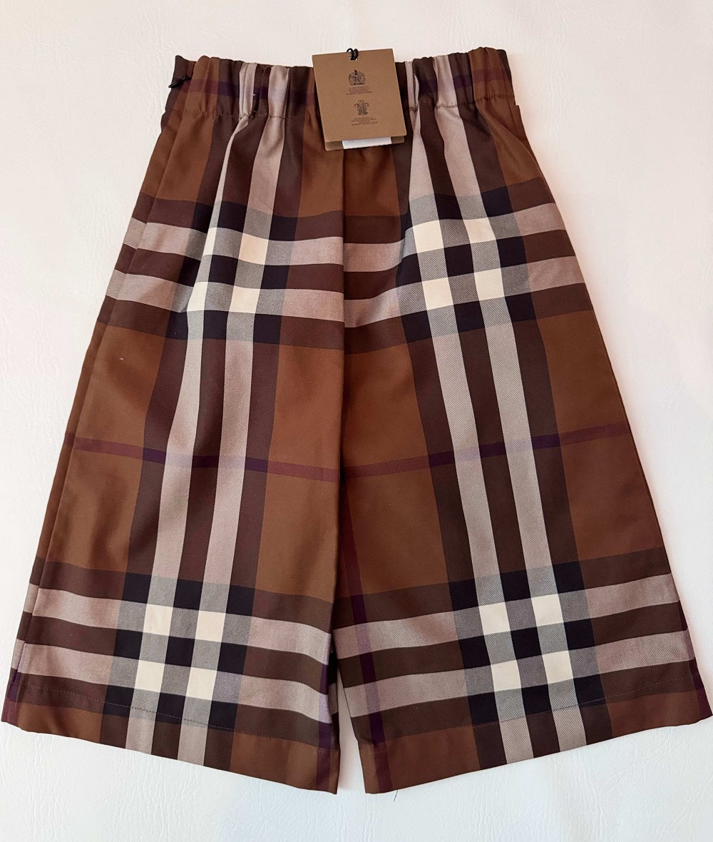 Burberry Girls Brown Check Trousers