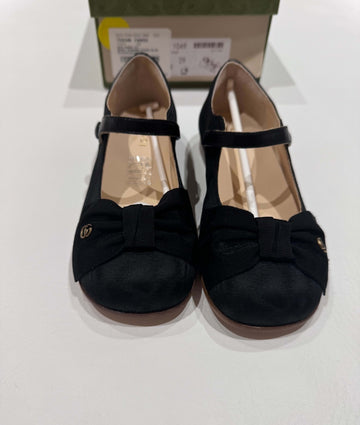 Gucci Black Girls Flat Ballet Shoes